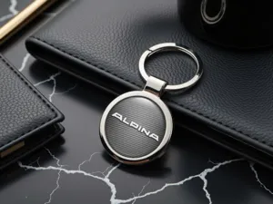 Alpina Portachiavi Personalizzato Stile con Foto Bombata